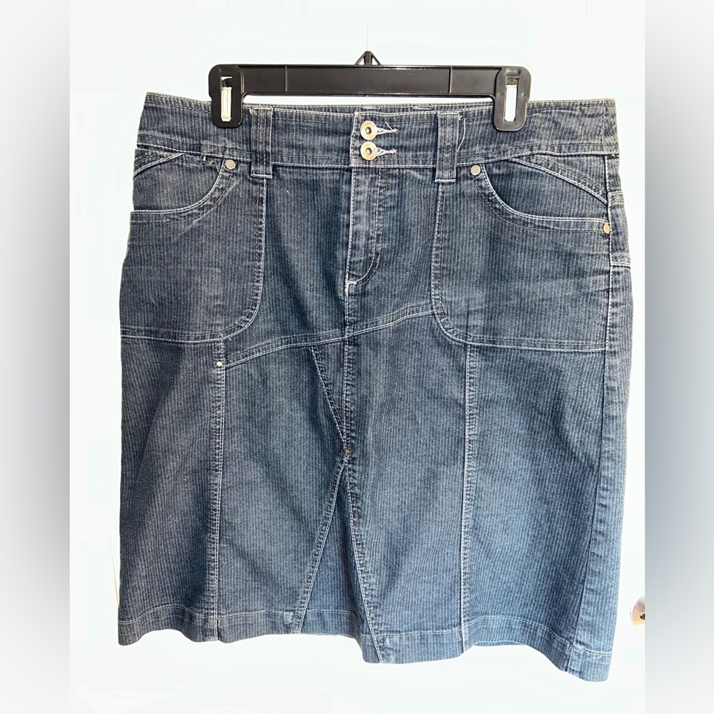 Point Zero by Nicole Benisti Blue Denim Skirt